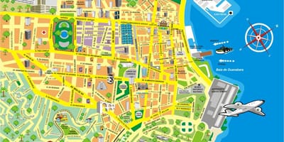 地図の見所リオ-デ-ジャネイロ