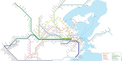 地図のボートはリオデジャネイロ