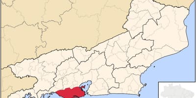 地図のリオデジャネイロ