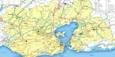 地図のリオデジャネイロ