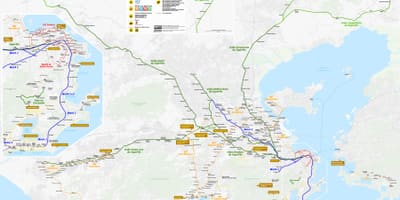 地図のリオデジャネイロの輸送