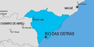 地図のリオデジャネイロ市