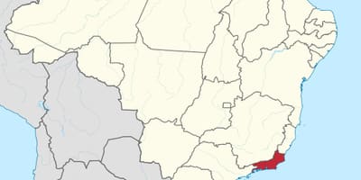 地図の状態でブラジル-リオデジャネイロ