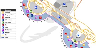 地図の国際空港のリオデジャネイロ