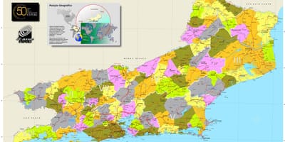 地図の自治体のリオデジャネイロ