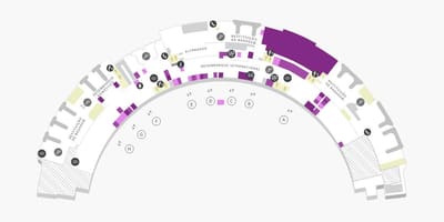 地図の空港Galeãoターミナル1レベル0