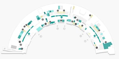 地図の空港Galeãoターミナル1レベル1