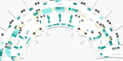 地図の空港Galeãoターミナル2レベル3