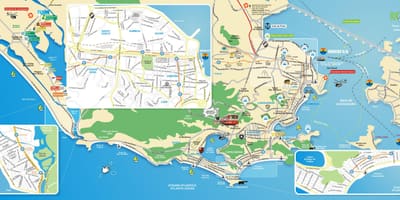 地図モニュメントはリオデジャネイロ