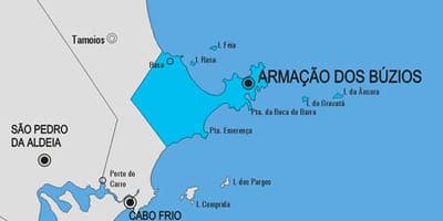 地図Armação dos Búzios市町村