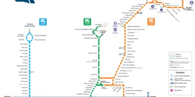 地図のBRTのリオデジャネイロ