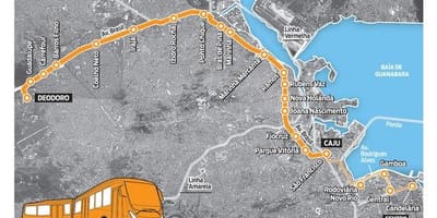 地図のBRT TransBrasil