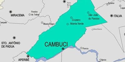 地図Cambuci市町村