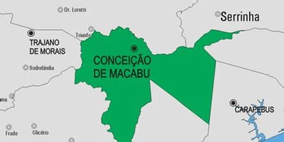 地図ConceiçãoデMacabu市町村