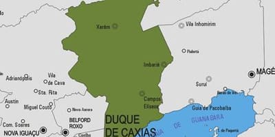 地図Duque deカシアスドス市
