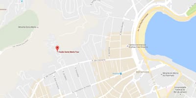 地図favelaサンタマルタ