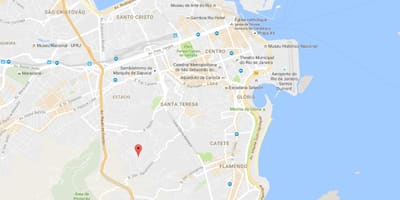 地図favela Mangueira