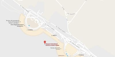 地図Galeão空港