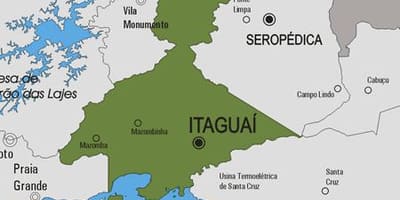 地図Itaguaí市町村