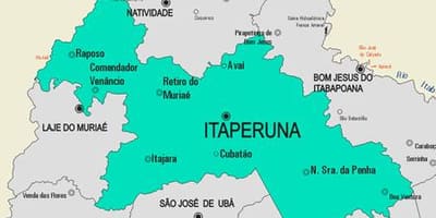 地図Itaperuna市町村