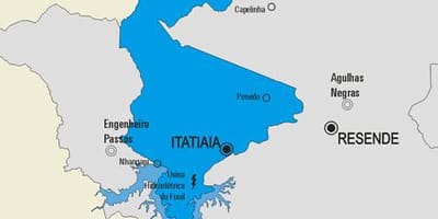 地図Itatiaia市町村