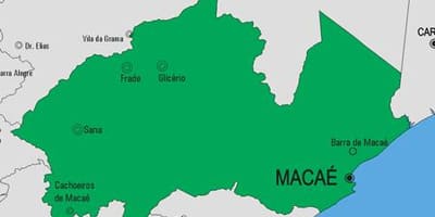 地図Macaé市町村