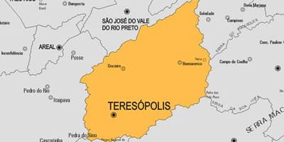 地図Teresópolis市町村